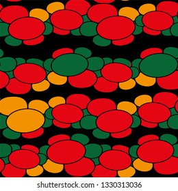 flower in a striped pattern, flora, seamless vector background.