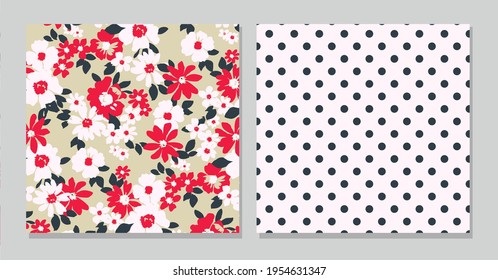 Flower background.  Liberty style. fabric, covers, manufacturing, wallpapers, print, gift wrap.