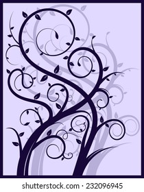 Flower style ornament drawing 