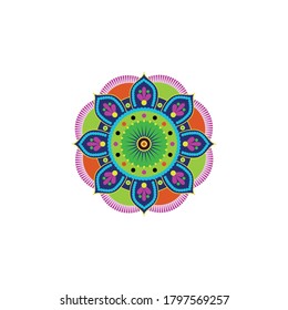 flower style vector design template