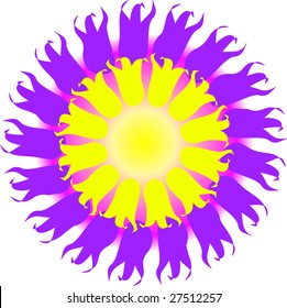 The flower sun