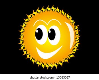 flower sun illustration