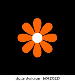 flower sun simple vector art