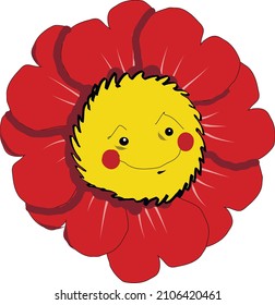 The flower of the sun smiles at you