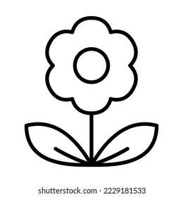 Flower, Sunflower Icon Logo Design Vector Template Illustration Sign And Symbol Pixels Perfect