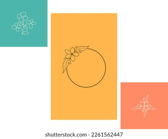 Flower Svg, Flower Bundle Svg, Floral svg illustration of an tree with leaves