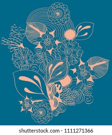 Fondo dulce de flores