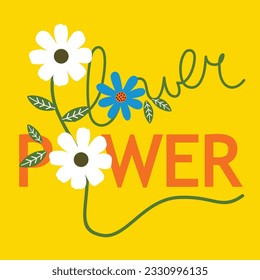 flower sweety typography art design vector illustration