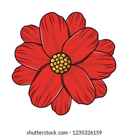 Flower symbol cartoon