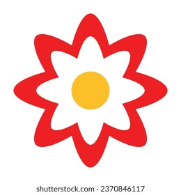 flower symbol icon, vector illustration
