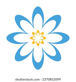 flower symbol icon, vector illustration