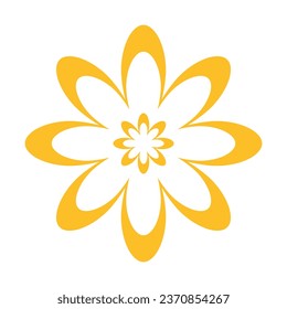 flower symbol icon, vector illustration