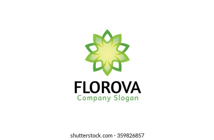 Flower Symbol Logo Vector Icon Design Illustration