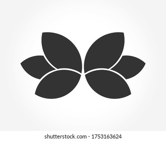 Flower symbol shape icon. Vector illustration.