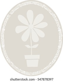 Flower tag label