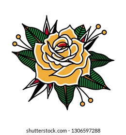 flower tattoo vector image.