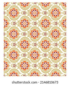 Flower Textile Fabric Geo color full Pattern Design.