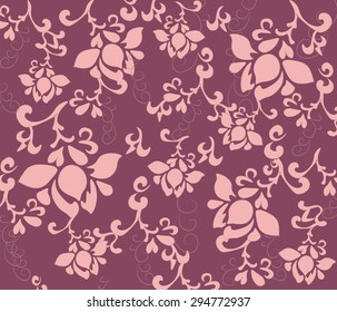Flower texture pattern background. Vector