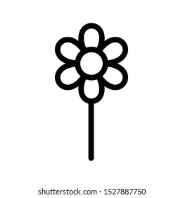 flower thin line vector icon