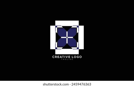 FLOWER TILE Abstract initial monogram letter alphabet logo design