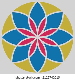 flower tile motif, flower background and texture in vector format.