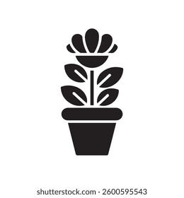 Flower tob icon natural vactor