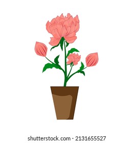 flower top floral design graphics vector illustration Premium Vector