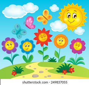 Flower topic image 3 - eps10 vector illustration.