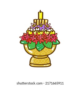Bandeja de flores para la observación del día del profesor