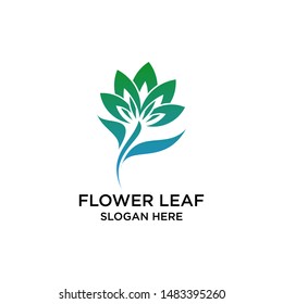 flower in tree logo templates