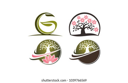 Flower Tree Template Set