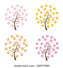 Flower trees