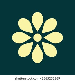Flower trendy artwork beautiful abstract vector illustration colorful practicable design.eps