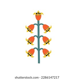 flor de estilo moderno y plano. ilustración vectorial en estilo plano.