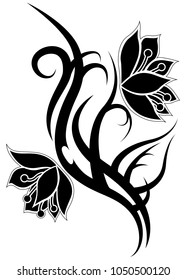 Piano Tribal Tattoo Notes On White Stock Vector (Royalty Free ...