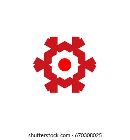 Flower Tribal Logo Design