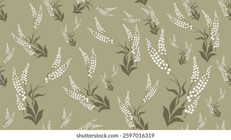 Flower and tropical leaves seamless pattern background. Flower, Tropical leaves illustration. Tropical leaves background. Perfect for fabric, textile, wallpaper, and decor. SSTKbackgrounds