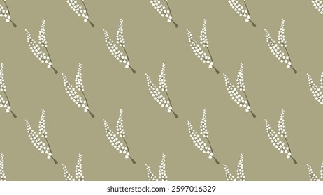 Flower and tropical leaves seamless pattern background. Flower, Tropical leaves illustration. Tropical leaves background. Perfect for fabric, textile, wallpaper, and decor. SSTKbackgrounds