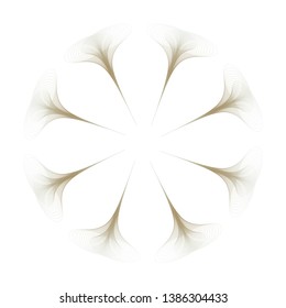 flower trumpets wired in smoke shades on white