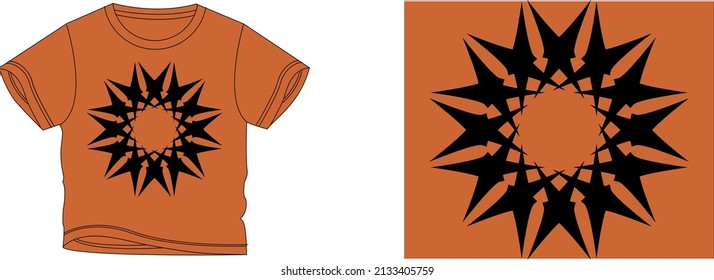 el color de fondo del diseño de las camisetas florales es naranja y el color de las camisetas es un color naranja hermoso y hermoso diseño