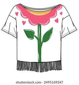 Flower tshirt design. Pattern design. girl child tshirt graphic pattern. fashion and more