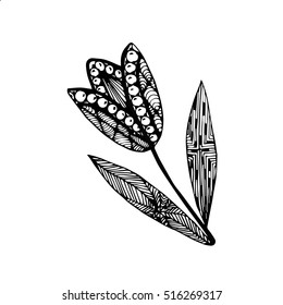 flower - tulip doodle