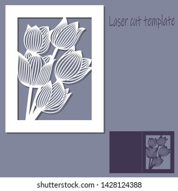 Planta de corte láser para flor para decoración, tarjetas de boda, invitaciones, elementos decorativos.