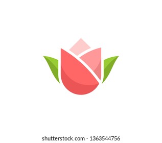 Flower tulip logo 