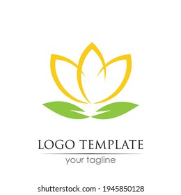 plantilla de diseño de ilustración vectorial de logotipo de tulipán de flores