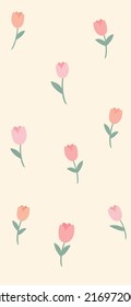 Patrones rosa Flor, fondo crema de flores.