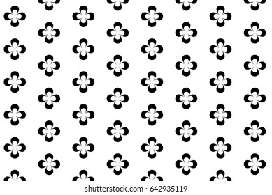 flower unique circle black and white modern vector clean simple editable pattern