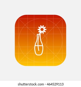 flower in vase icon