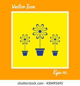 Flower vase Icon. Eps-10.