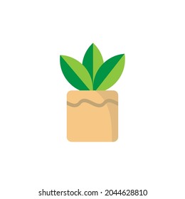 Flower Vase Icon Vector Design